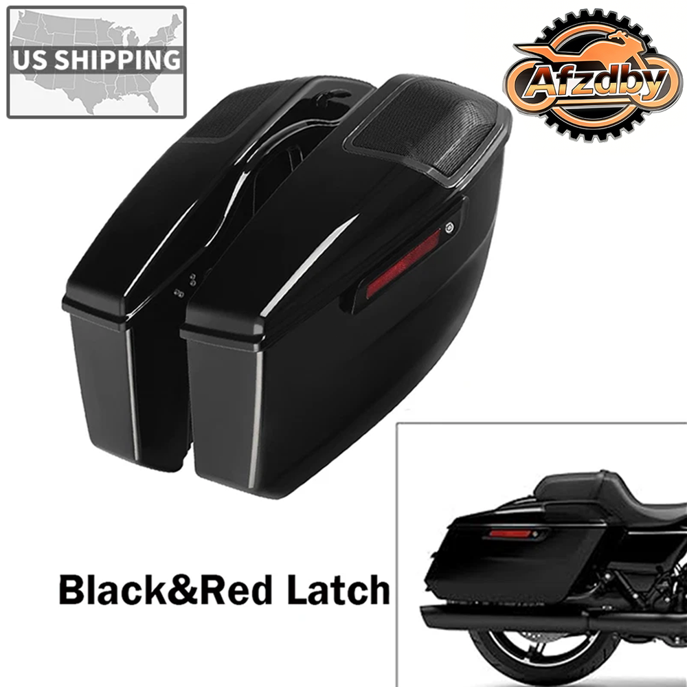 Hard Saddlebags Fit For Harley CVO Street Road Glide ST FLHX 2023-26 Vivid Black