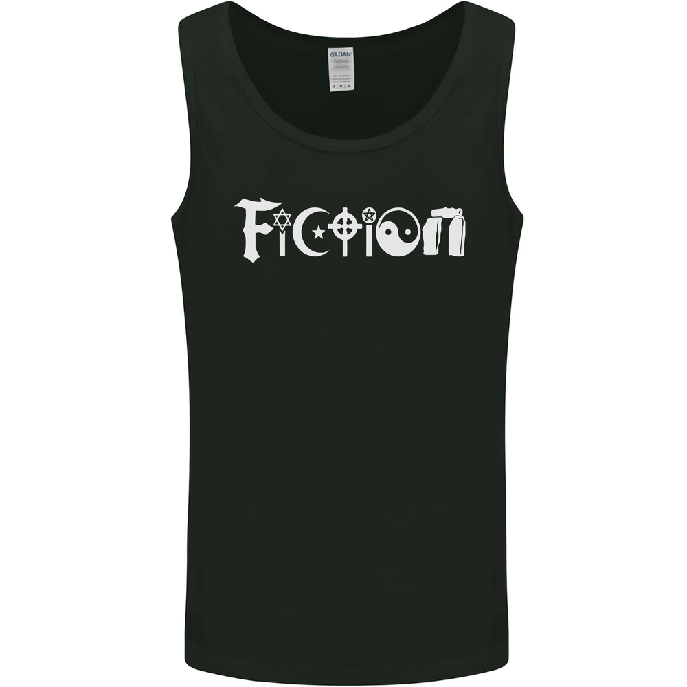 Fiction Funny Atheist Atheism Irreligious Mens Vest Tank Top