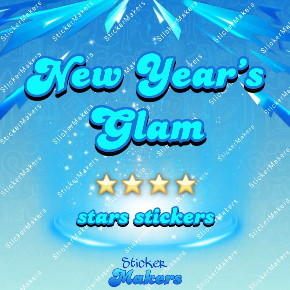 New Years Glam 4 Stars Monopoly_Go Sticker - Available⚡️Fast Send, Instantly⚡️-image