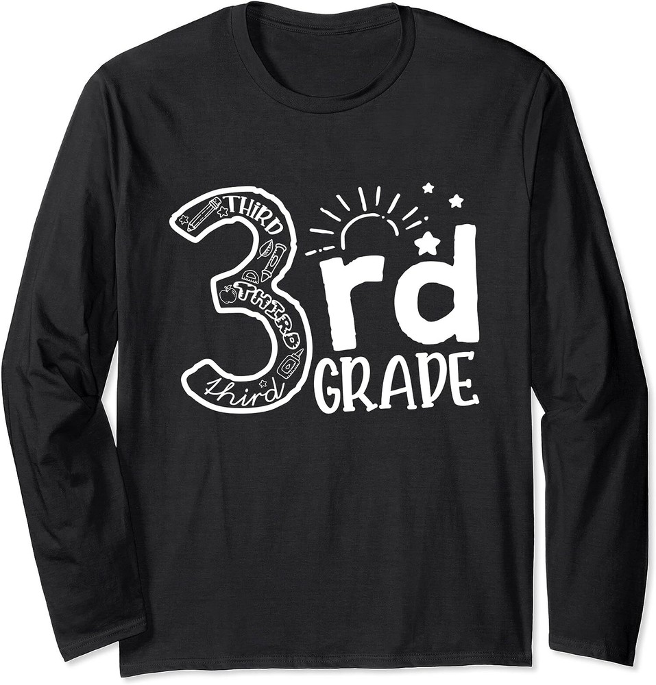 Going To 3rd Grade Teacher Squad And Third Grade Gift Long Sleeve T-Shirt