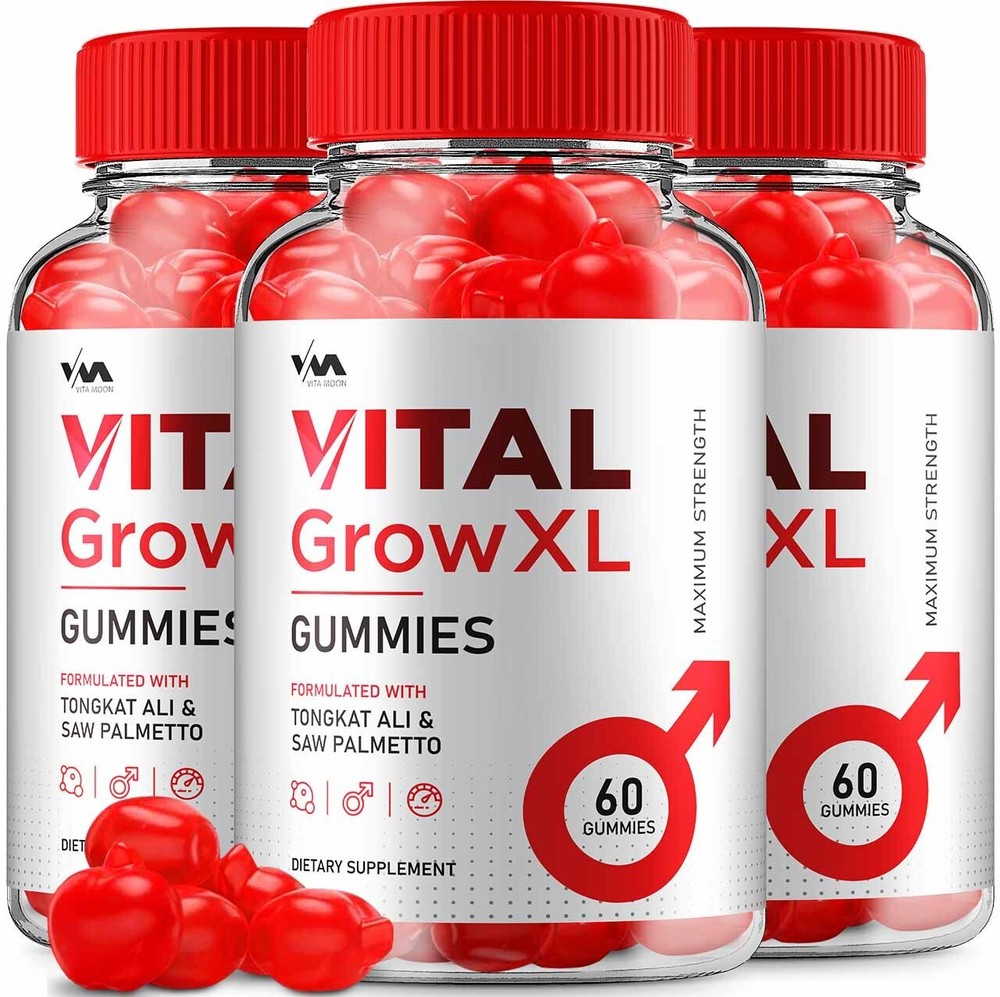 (1 Pack) Vital Grow XL Gummies for Men – VitalGrowXL Maximum Performance, 180...