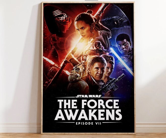 Star Wars The Force Awakens Rey Epic Space Saga Poster Print 7