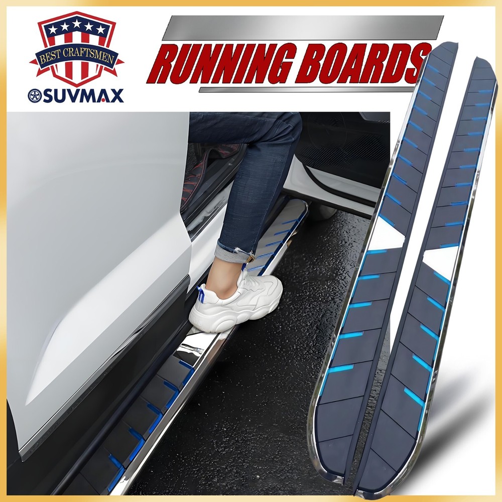 Running Boards Fits For Ford Explorer 2011-2019 Side Step Nerf Bar Stairs 2pcs