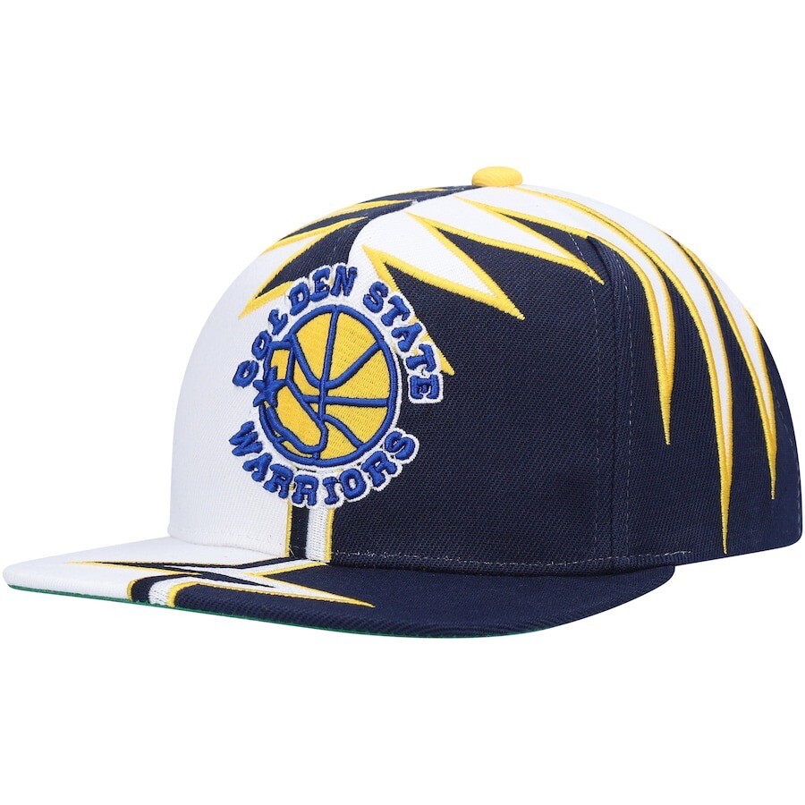 Mitchell & Ness Golden State Warriors Shockwave Mens Snapback Adjustable Hat Cap