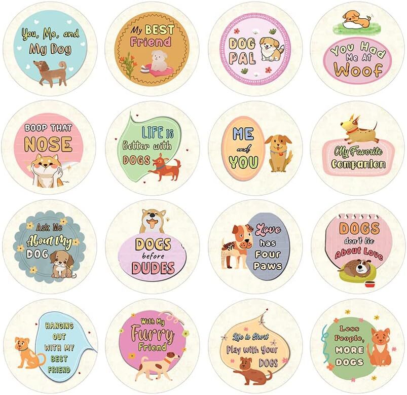 Dog Are Bestfriend Stickers (5 Sets X 16 Designs)