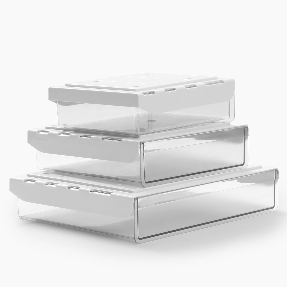 3 Pack Under Desk Drawer Organizer