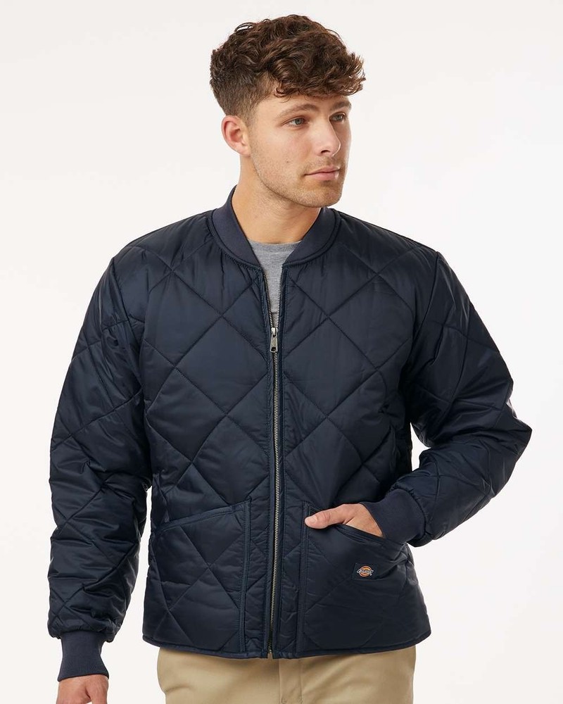 Dickies Men's 6124 Water Resistant Diamond Quilted Nylon Coat Jacket