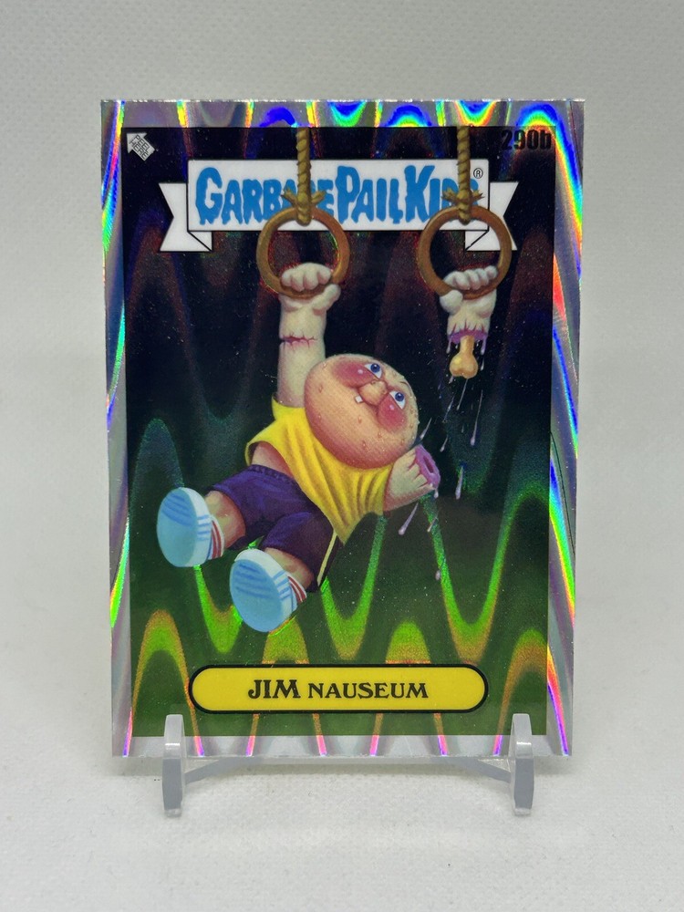 2024 Topps Chrome Garbage Pail Kids Jim Nauseum #2290b Drool Refractor Card