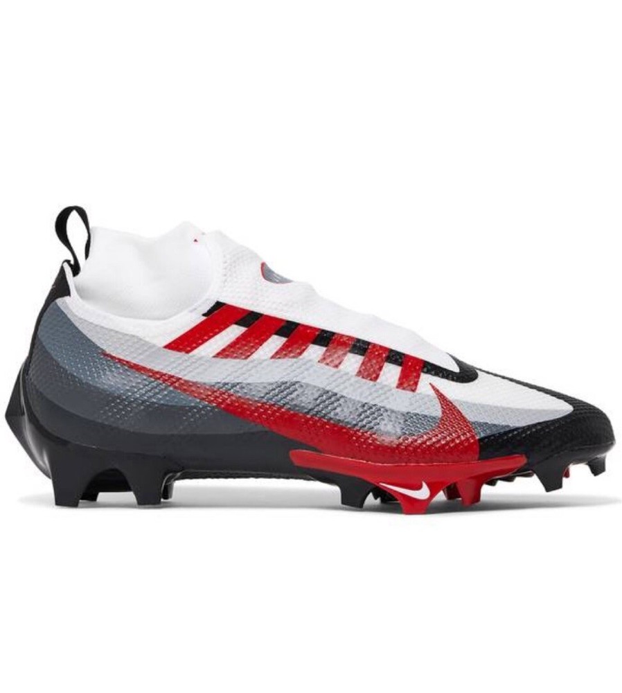 Nike Vapor Edge Pro 360 Men Size 9 Football Cleats White Red Black DV0778-002