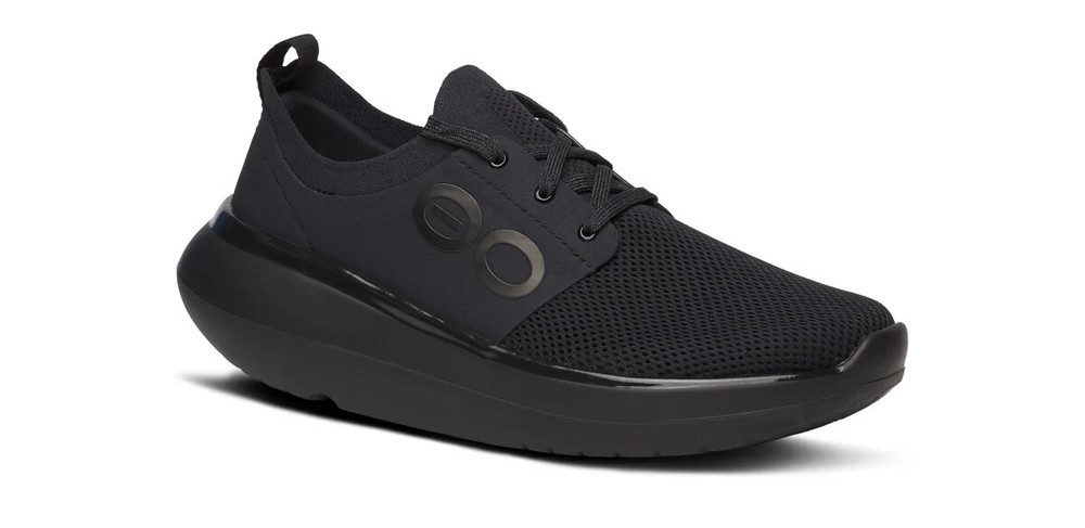 New OOFOS Women's OOmy Stride - Black-  All Sizes - Ships Free Only $92.89!