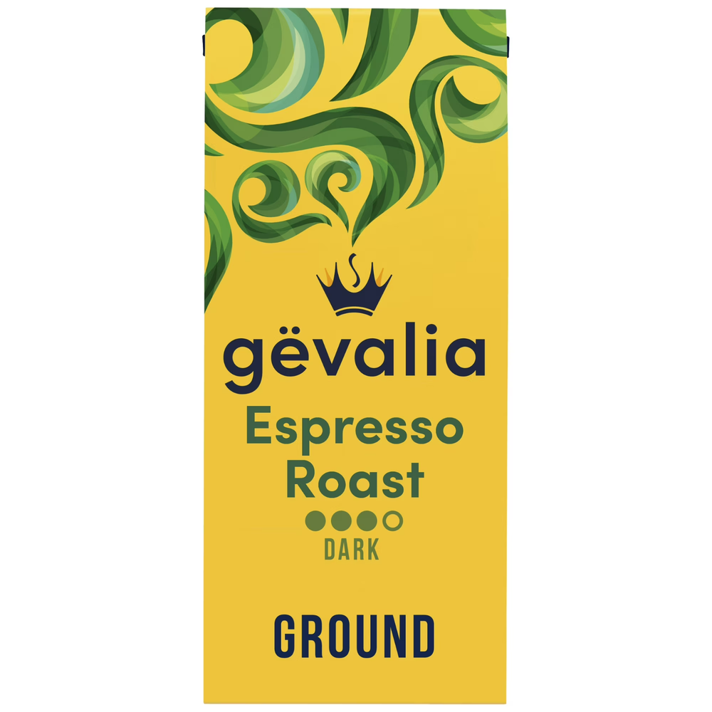 Gevalia Espresso Dark Roast Ground Coffee, 12 oz. Bag