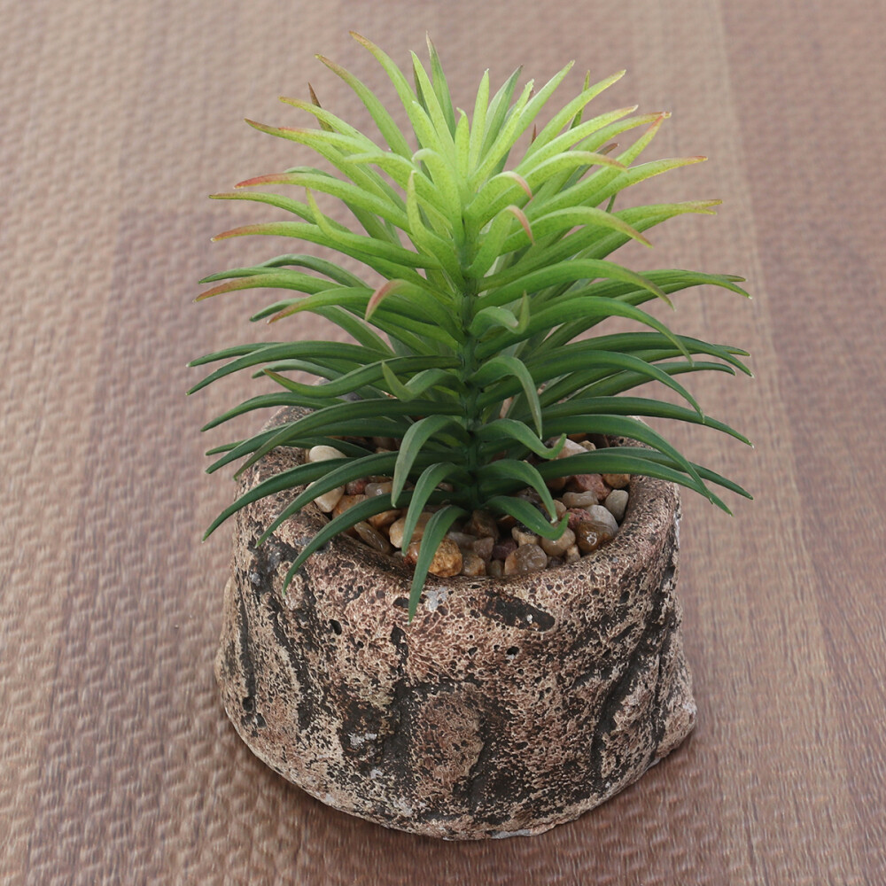 Artificial Mini Succulent Plants in Pots - Lifelike Small Fake Decor  