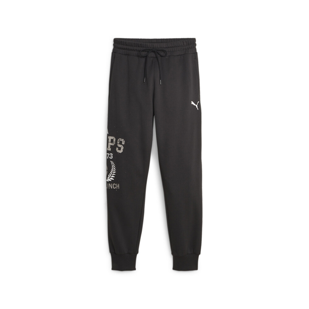 Puma Graphic Booster Basketball Pants Mens Black Casual Athletic Bottoms 6220820