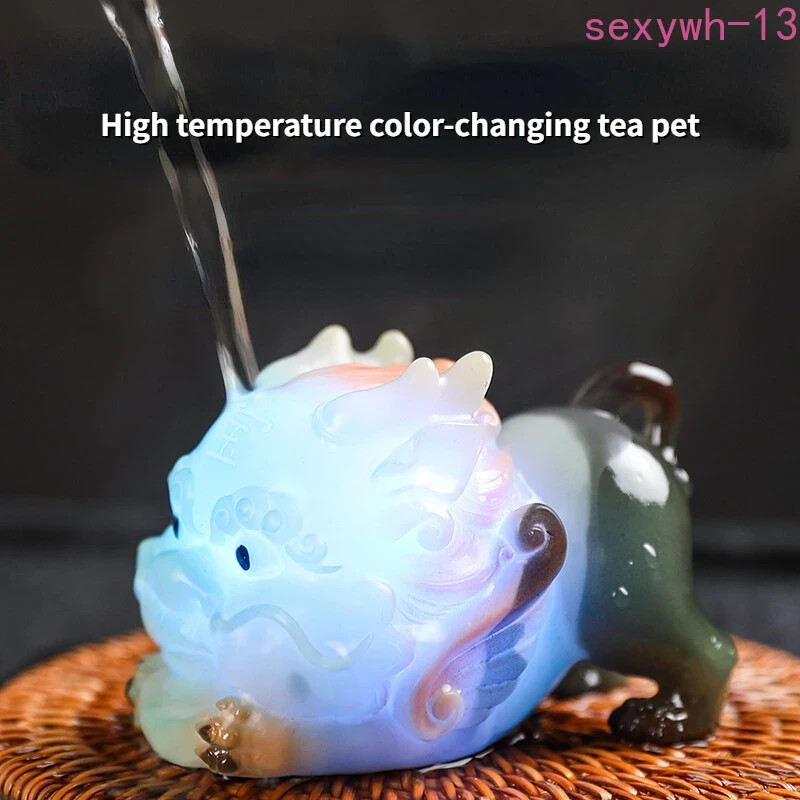High Temperature Luminescent Color-changing Resin Tea Pet  teahouse Desktop