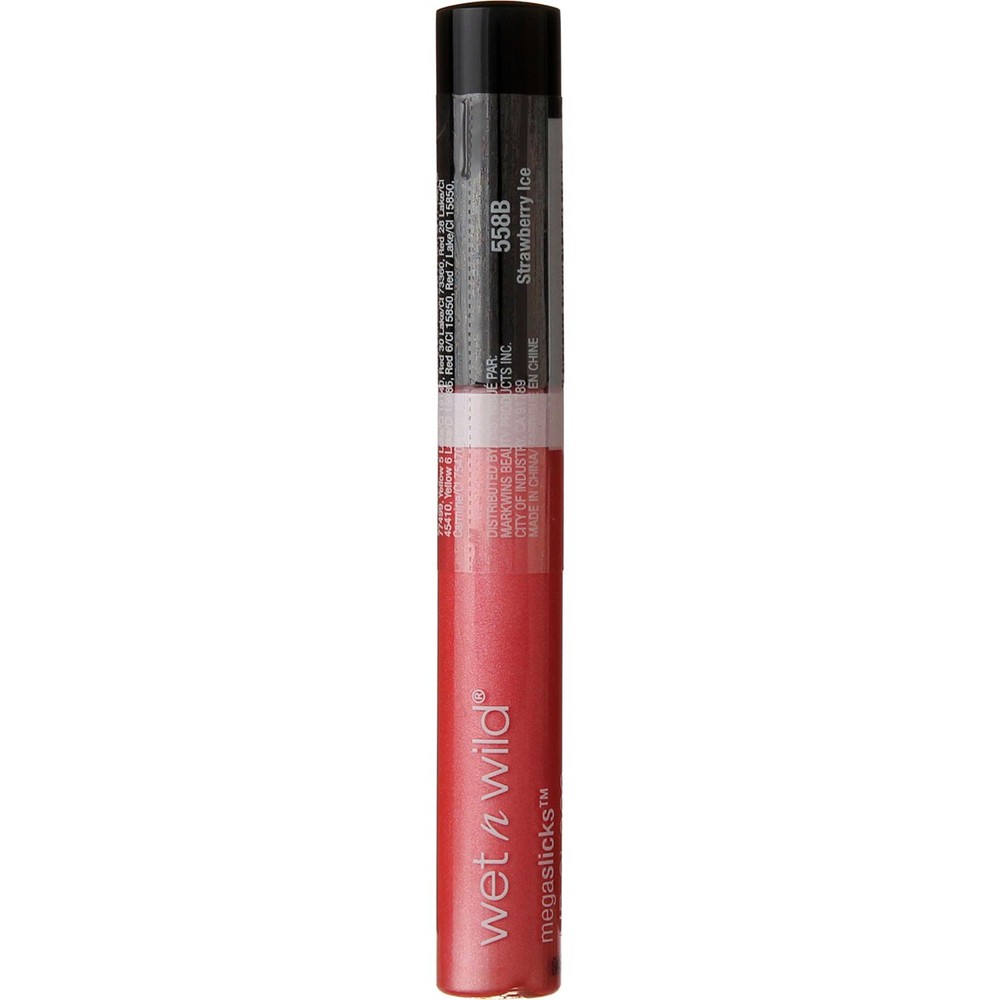Wet n Wild MegaSlicks Strawberry Ice 558B Lip Gloss 0.19 oz
