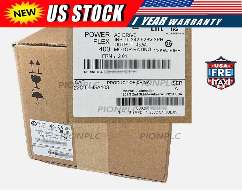 New Sealed 22C-D045A103 PowerFlex 400 22 kW 30 HP AC Drive 22CD045A103 FREE SHIP