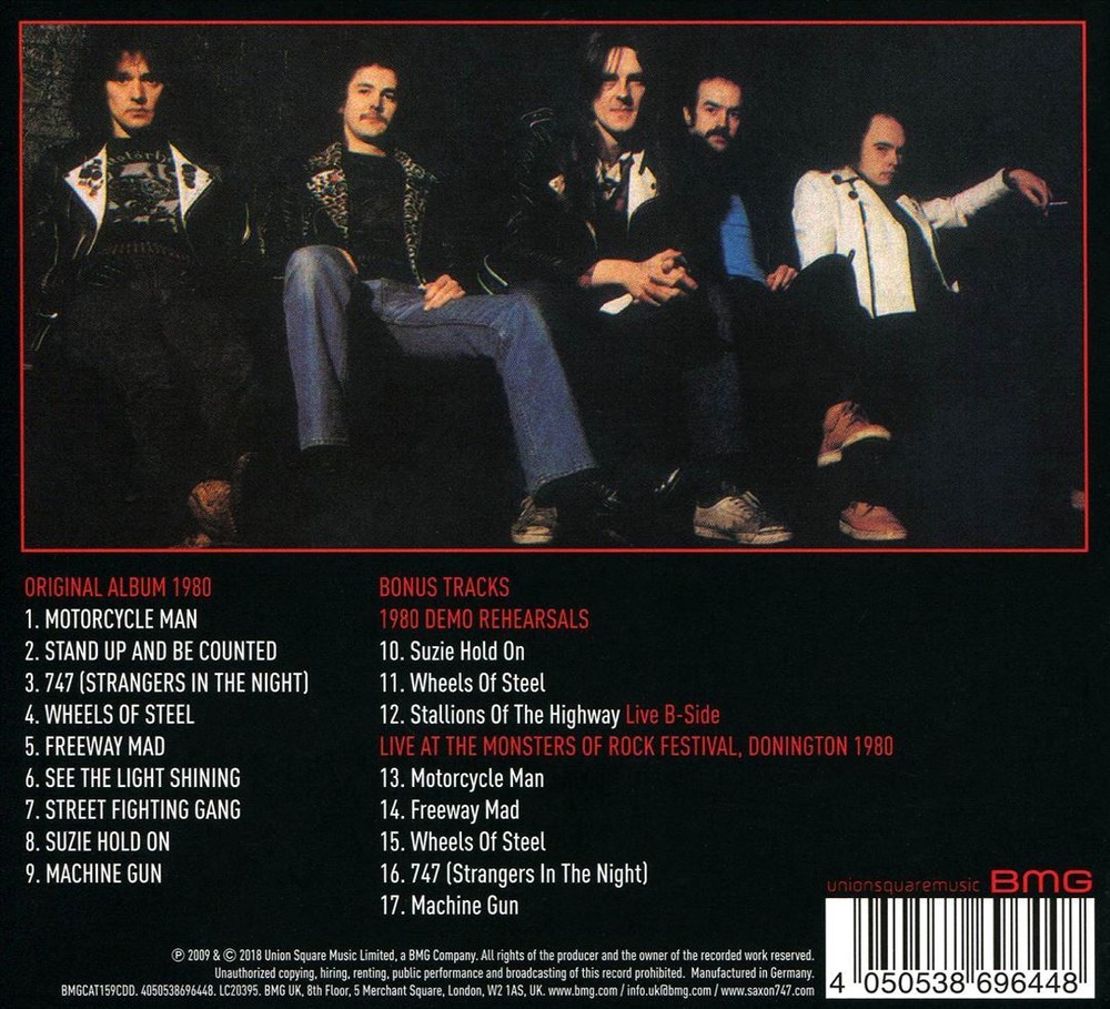 SAXON Wheels of Steel Brand New CD Album Rock Music Heavy Metal Classic Hits Collection