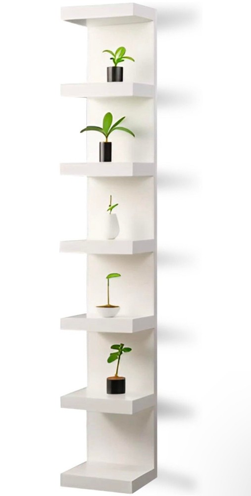 7-Tier Lack Floating Wall Shelves for Space-Saving Storage