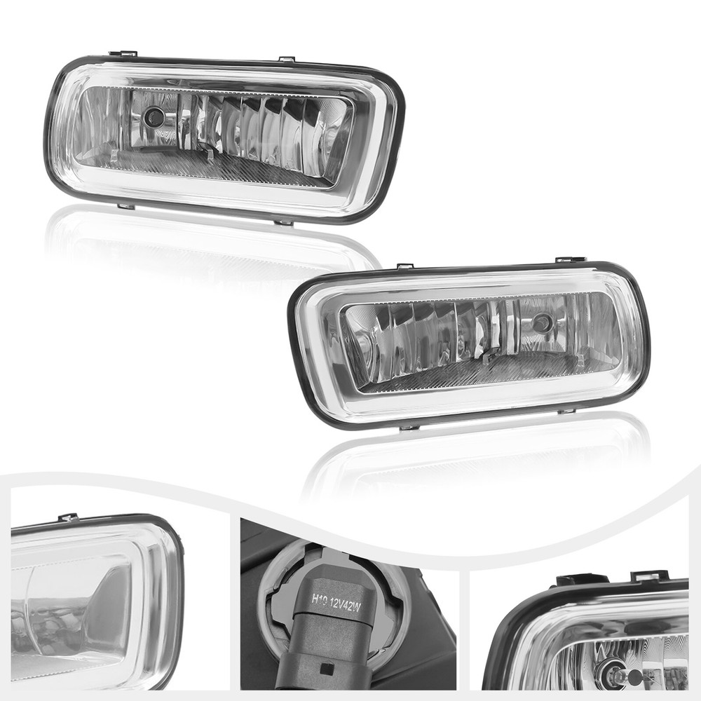 2Pc Fog Light Set Fit 2004-2006 Ford F-150 Front Left & Right w/Mounting Bracket