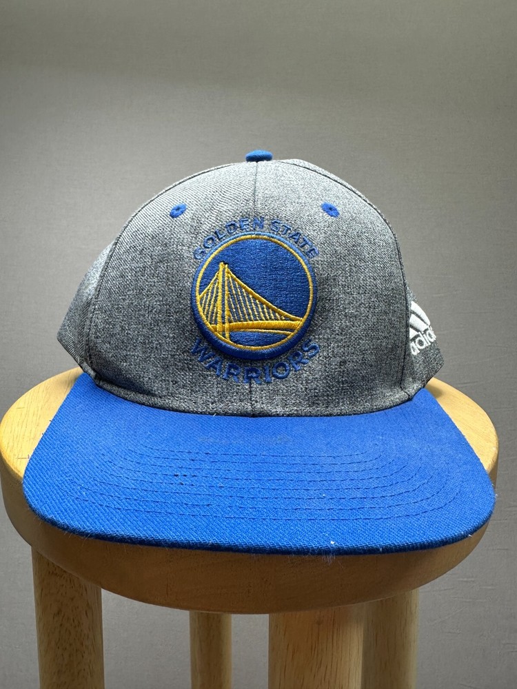Adidas Mens Golden State Warrior Hat Gray Snapback One Size