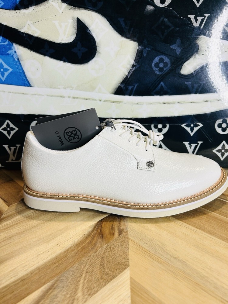 $325 G/Fore Gallivanter Leather Golf White/Monument Men’s 8.5 Pebble Masters