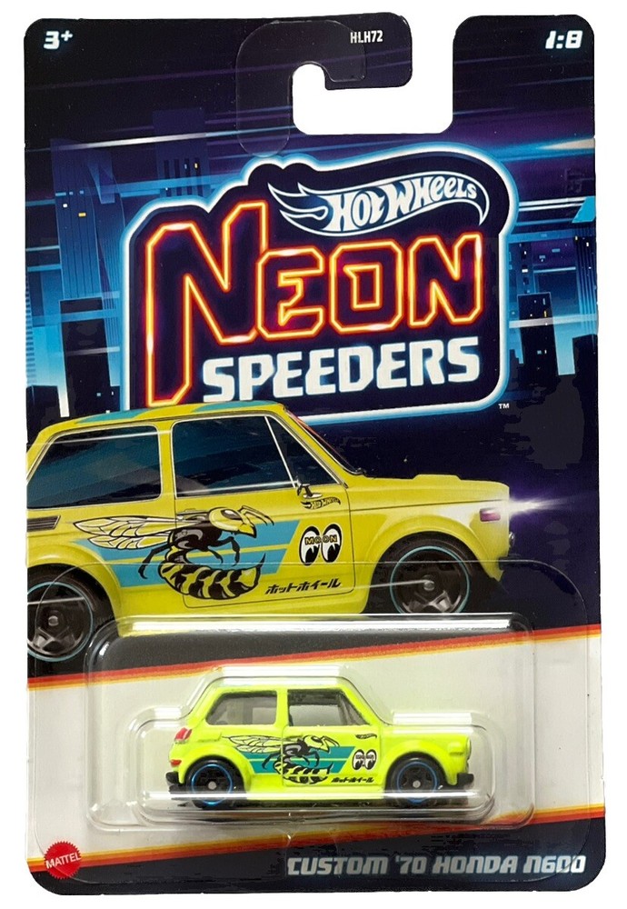HOT WHEELS CUSTOM ‘70 HONDA N600 NEON SPEEDERS 2025