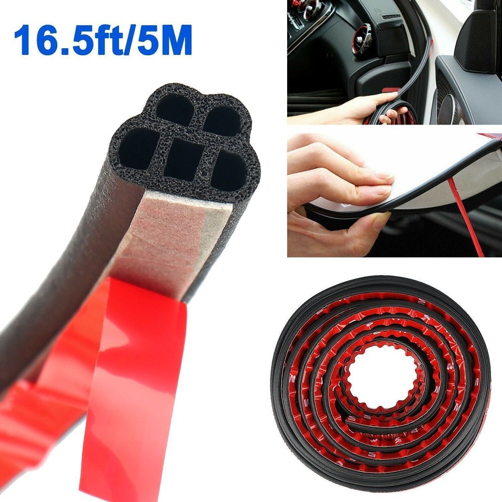 For Toyota 5M Car Door Trunk Seal Strip L Shape Rubber Weather Strip Edge