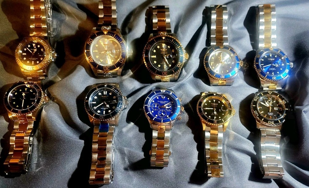 NEW YEARS WATCH Lot, Invicta,Parnis,Seiko,Filippo loreti 46mm,42mm and 40mm-image