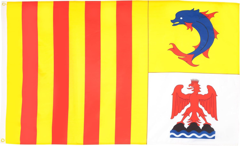 - Provence-Alpes-Cote D'Azur Flag - 3X5 Ft - 100D Polyester French Region of Pac