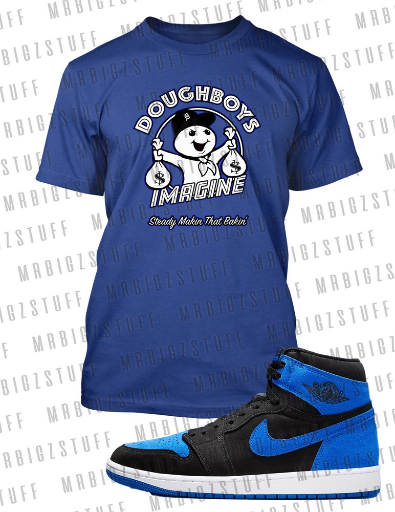 Doughboy Imagine Graphic Tee Shirt To Match J1 Re Imagine Royal Sneaker Big Tall