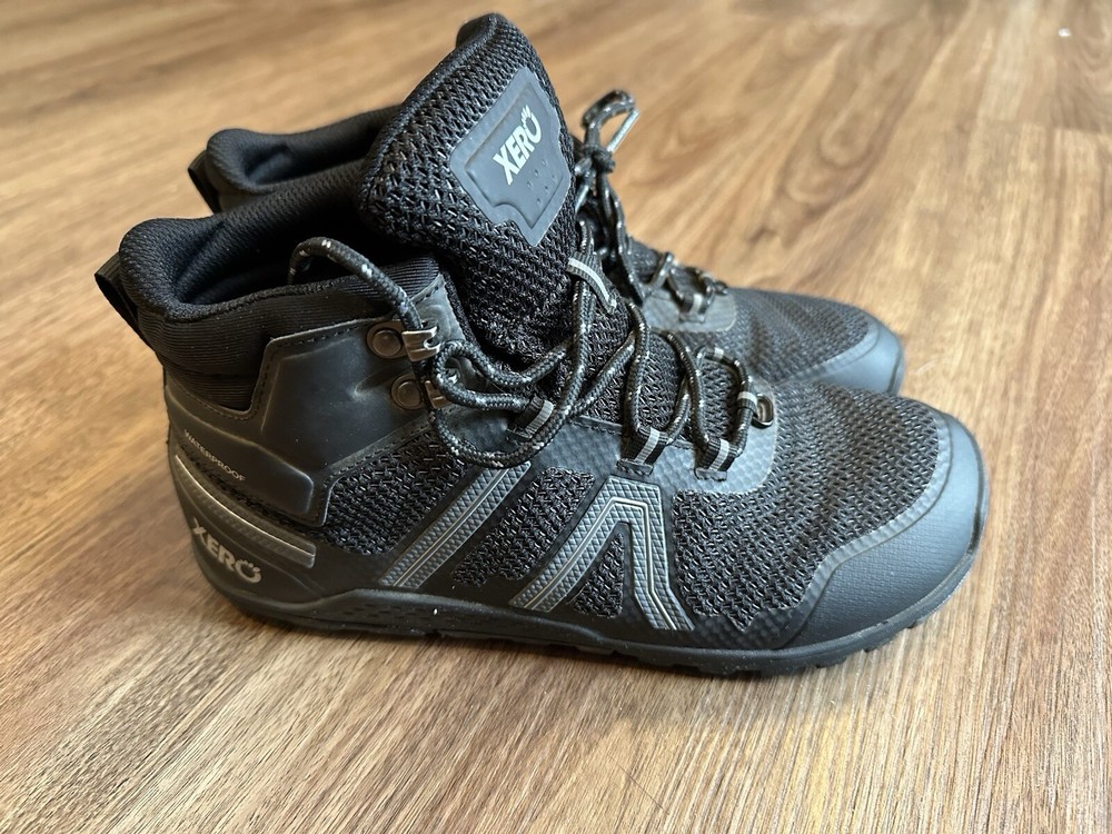 XERO Women's Xcursion Fusion Waterproof Barefoot Hiking Boots Black Size 8.5