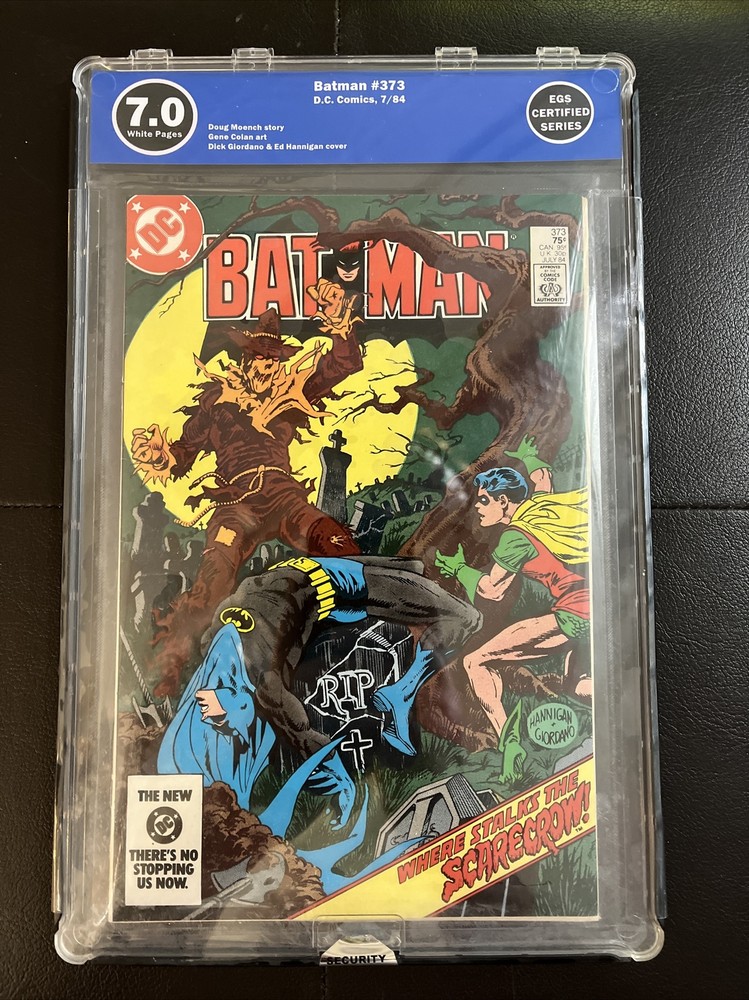 Batman #373 1984 Key Scarecrow Origin The Frequency of Fear EGS 7.0