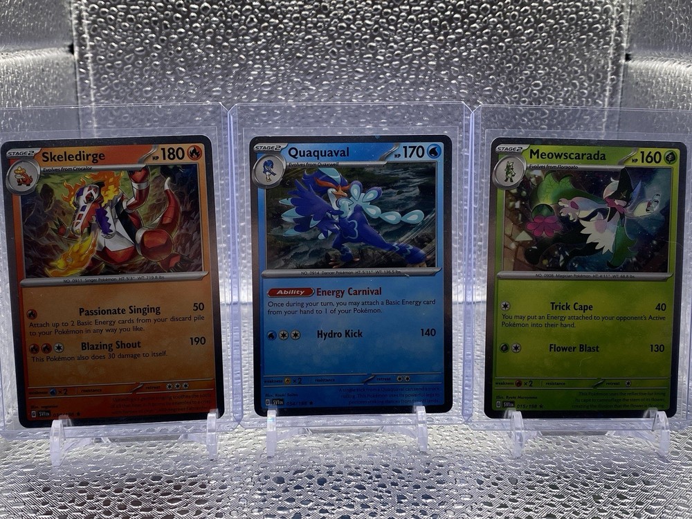 Promo Sparkle Set Meowscarada 015/198 Skeledirge 038/198 Quaquaval 054/198