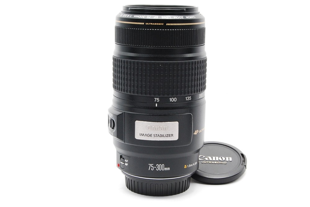 Canon EF 75-300mm f4-5.6 IS USM AF Zoom Lens Mint Condition from Japan #10005