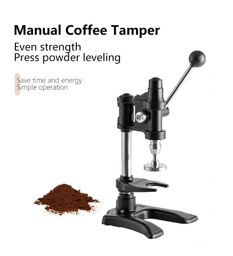 Espesso Stainless Steel Coffee Powder Press Machine 58mm Manual Coffee Tamper