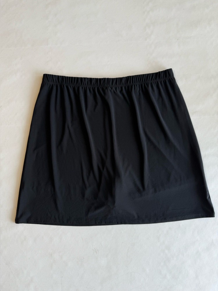 Susan Graver Womens Black Stretch Golf Tennis Athletic Skort Size L