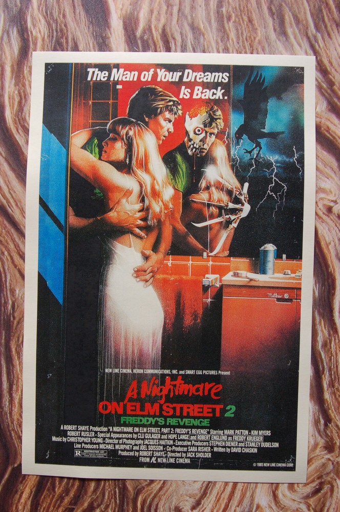 Nightmare on Elm Street Part 2 Freddys Revenge Vintage Lobby Card Movie Poster #1
