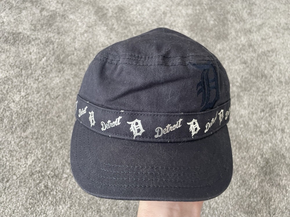 Detroit Tigers Hat Cap Womens Blue Strap Back MLB Baseball New Era Cabbie Style