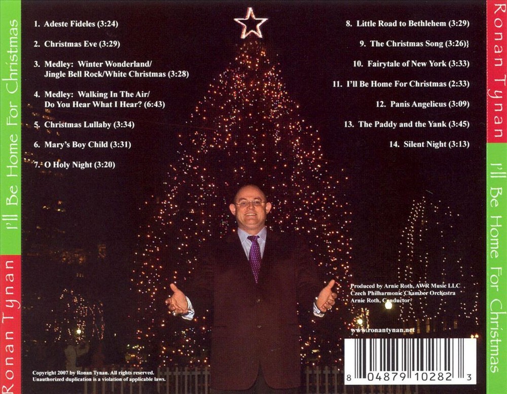 Ronan Tynan - I'll Be Home for Christmas CD 2007 Holiday Classic