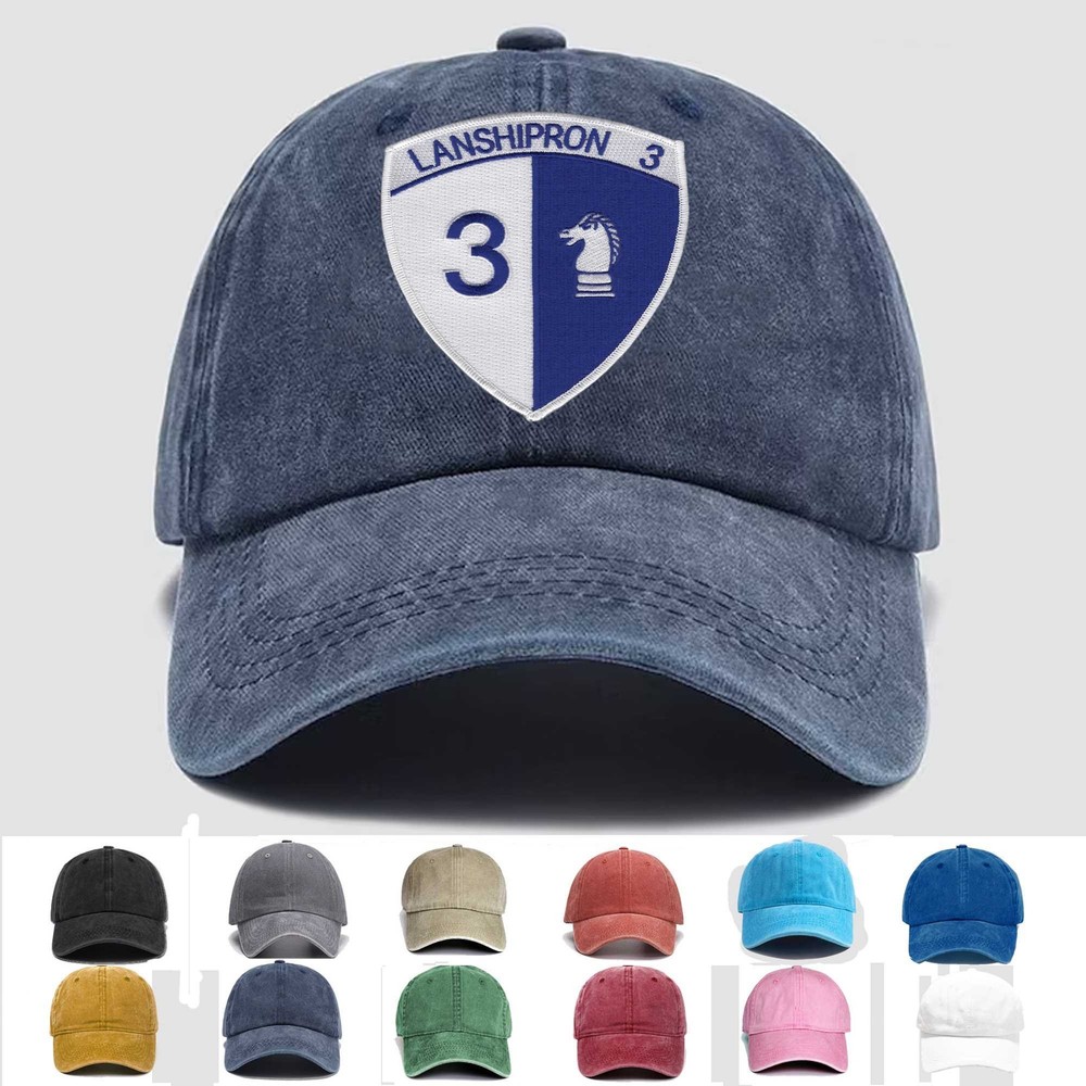 Custom Embroidered Hat Lanshipron 3 Squadron, Veteran Cap, Trucker Hat,Gift Idea