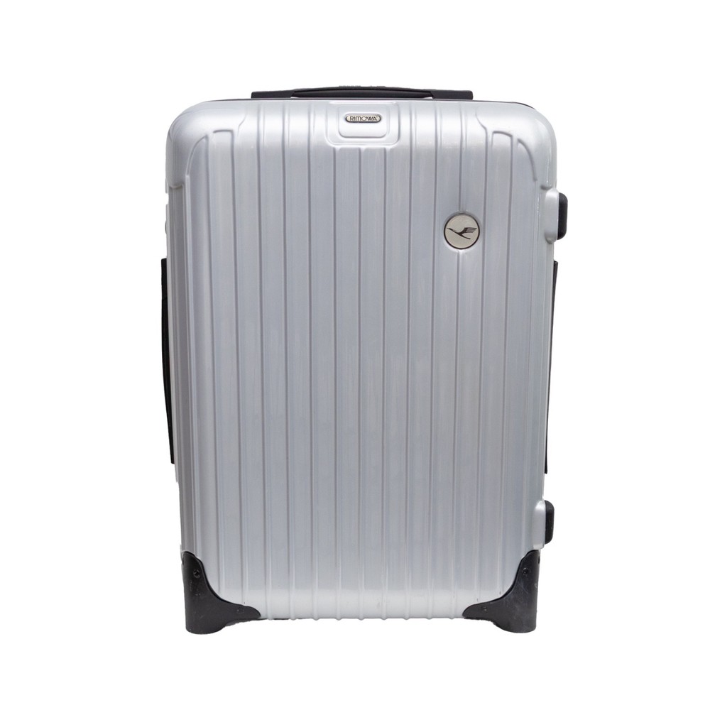 Rimowa Lufthansa Cabin Carry On Suitcase Silver Hard Shell 2 Wheel TSA 32 L Rare