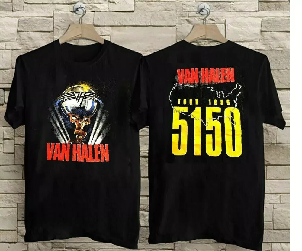 Rare Van Halen 5150 1986 Tour Concert T-Shirt, Vintage Van Halen Classic T-Shirt