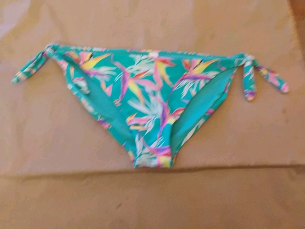 Women's Swimsuit Bottoms Tropical Floral Multi-Colored No Boundaries XL 15-17.