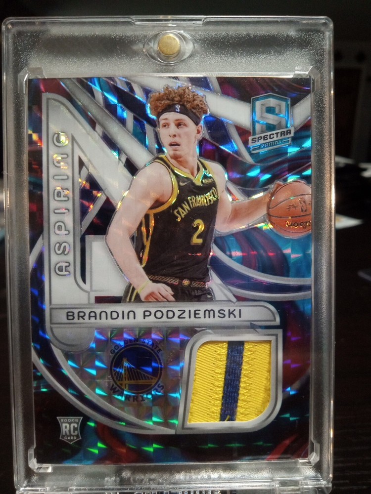 2023-24 Spectra Aspiring Patches Interstellar Prizm #ASP-BPD Brandin Podziemski