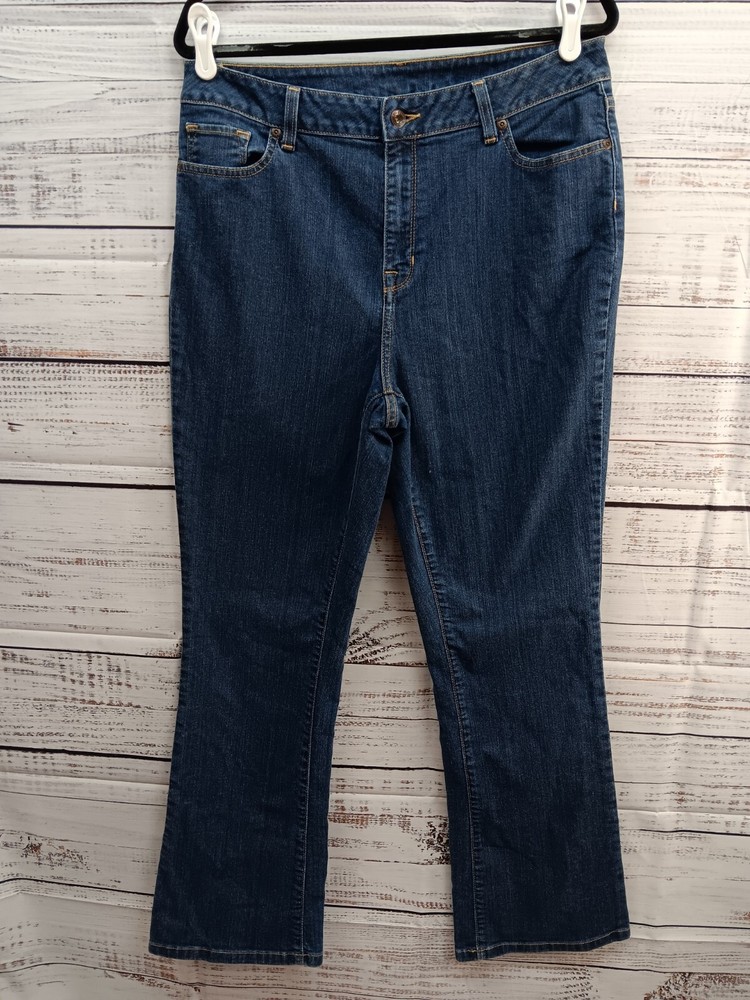 LL Bean Jeans Women's Size 14MT Classic Fit Denim Wash 100% Cotton