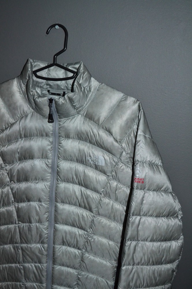 The North Face Summit Series 800 Packable Goose Down Jacket Womens Small Silver