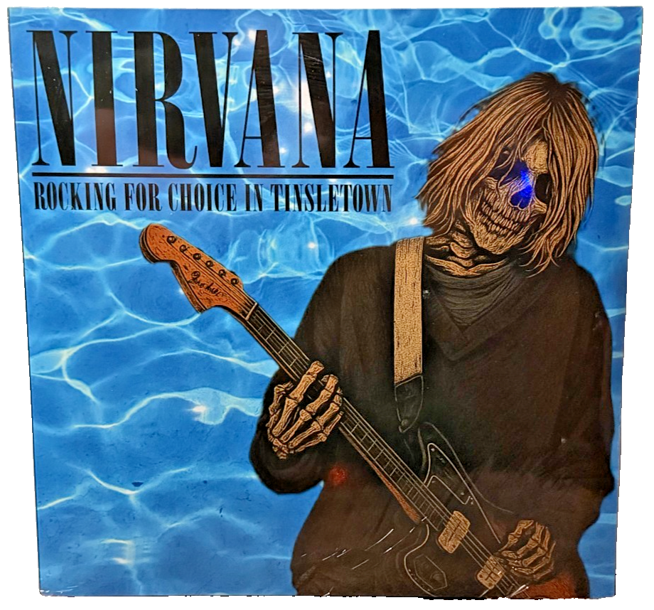 Nirvana Live 2 LP Blue Vinyl Rocking For Choice In Tinseltown Live 10/25/91 NEW