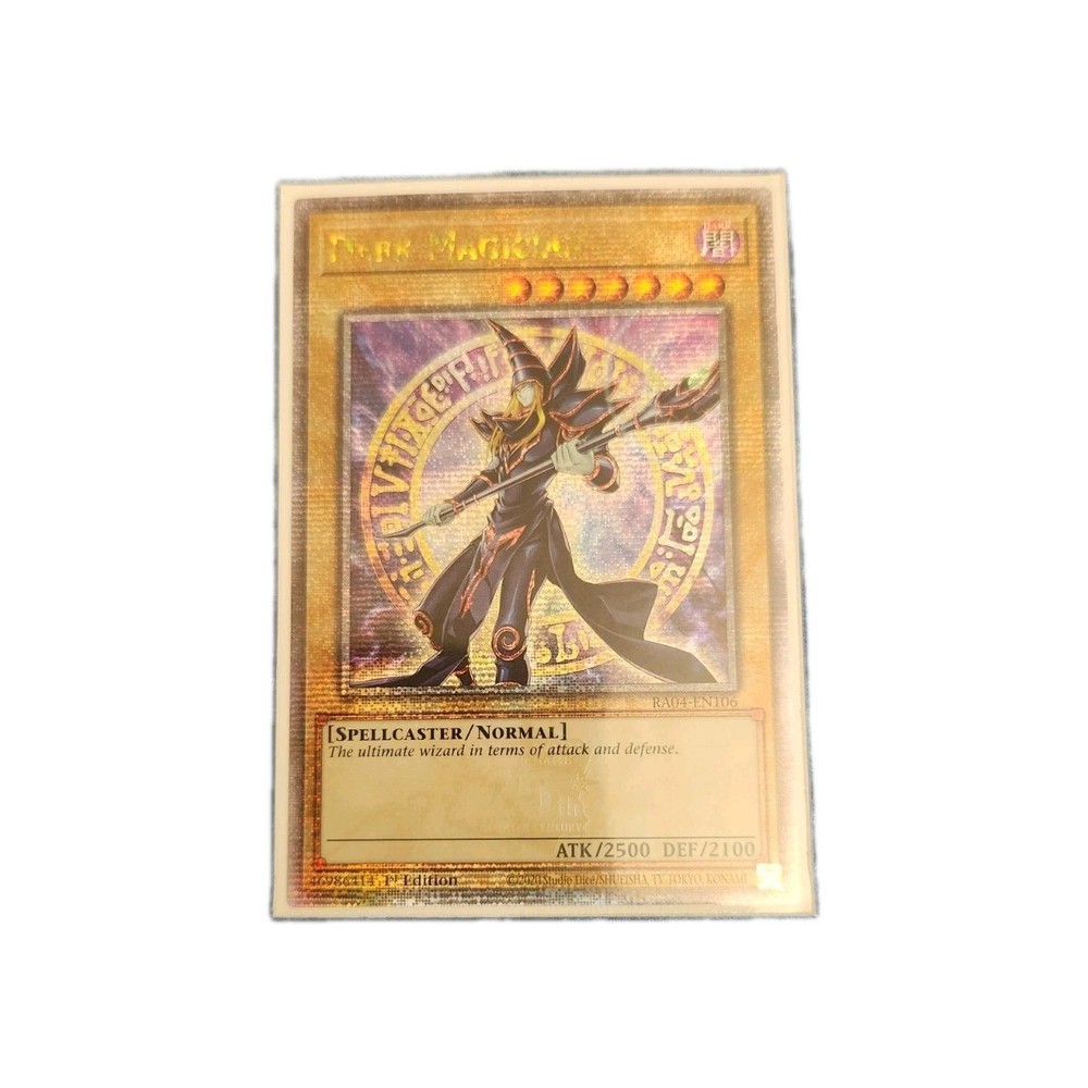 Yugioh Dark Magician 8th Art Quarter Century Secret Rare 1st Ed RA04-EN106 NM