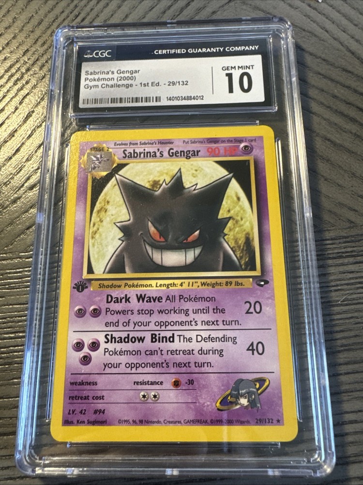 1st Edition Sabrina’s Gengar 29/132 Gym Challenge Non-Holo Rare Pokemon Card