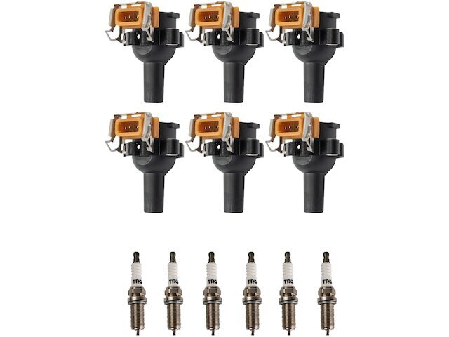 TRQ Ignition Coil and Spark Plug Kit fits BMW Z3 1998 3.2L 6 Cyl 99QSDN